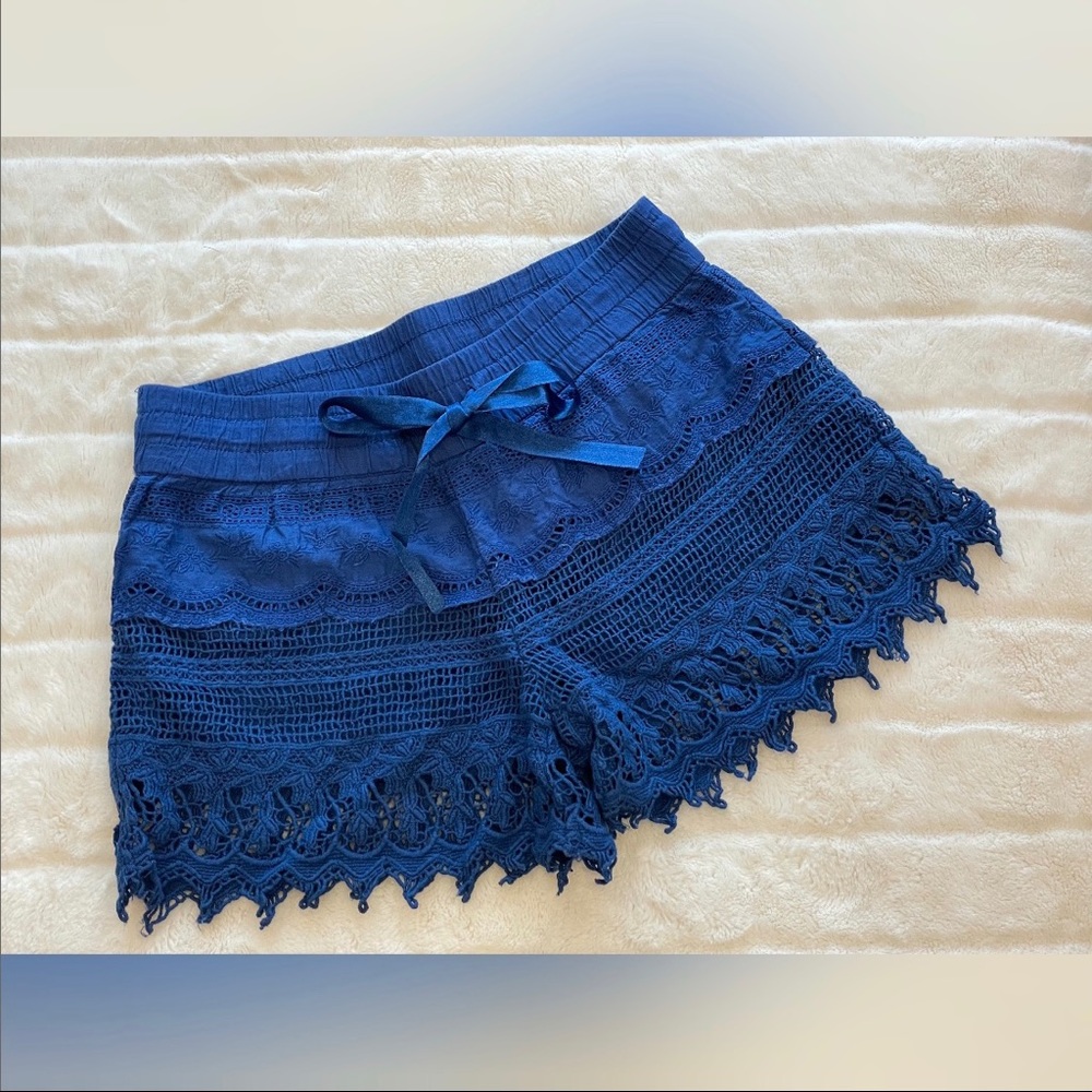 Crochet Lace Mini Shorts